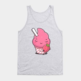 Strawberry Ice Cream Kawaii Tank Top